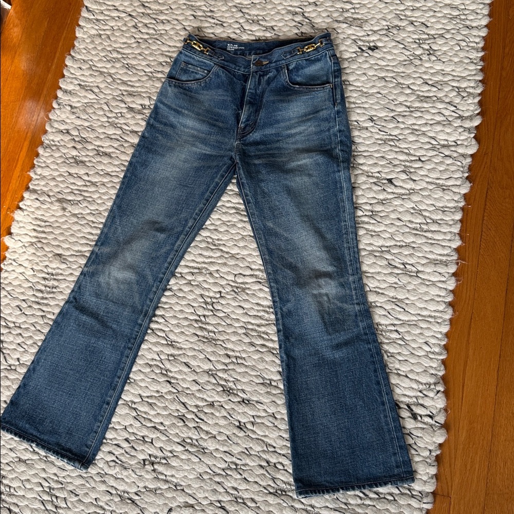 Celine Dark Blue Flare Jeans